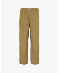 Calvin Klein - Branded-patch Elasticated-waist Woven Pyjama Trousers X - Lyst