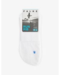 FALKE - Run Rib Cotton-Blend Socks - Lyst