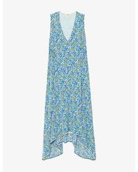 Zadig & Voltaire - Rerol Floral-Print Woven Midi Dress - Lyst