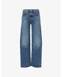 Agolde - Harper Straight-Leg Stretch-Denim Jeans - Lyst