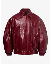 Willy Chavarria - Hustler's Panelled Leather Jacket - Lyst