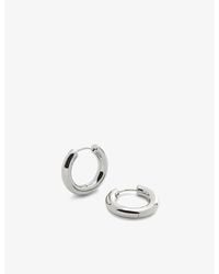 Monica Vinader - Essential Click Small Sterling- Hoop Earrings - Lyst