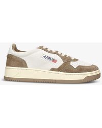 Autry - Medalist Brand-tab Leather Low-top Trainers - Lyst