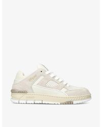 Axel Arigato - Area Lo Brushed-Suede And Leather Low-Top Trainers - Lyst