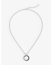 Cartier - Trinity 18Ct- Ceramic And 0.35Ct Brilliant-Cut Diamond Pendant Necklace - Lyst