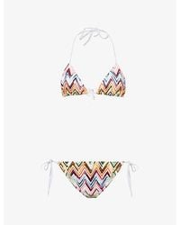 Missoni - Zig Zag Raschel-Knit Bikini Set - Lyst