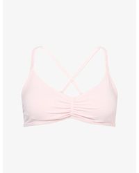 WE Are Tala - Sculpt Seamless Ruched Cross Back Sports Bra - Lyst
