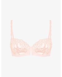 Simone Perele - Saga Half-Cup Underwired Lace Bra - Lyst