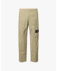 Stone Island - Tela Paracadute Stretch-Cotton Cargo Trousers - Lyst
