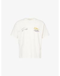 Duke & Dexter - Helmet Logo-Print Cotton T-Shirt - Lyst