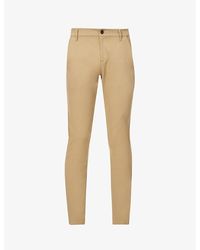 PAIGE - Stafford Tapered-leg Slim-fit Mid-rise Stretch-woven Trousers - Lyst