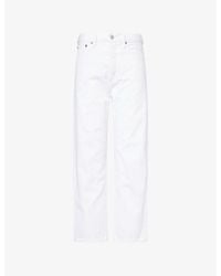 Agolde - 90's Pinch-Waist Cropped Denim Jeans - Lyst