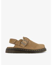 Dr. Martens - Jorge Ii Flat Suede Leather Mules - Lyst