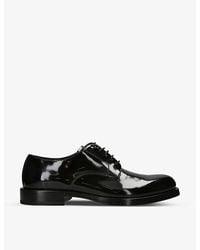 Dolce & Gabbana - Round-toe Leather Derby Shoes - Lyst
