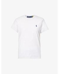 Polo Ralph Lauren - Logo-embroidered Regular-fit Cotton-jersey T-shirt - Lyst
