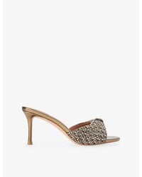Kurt Geiger - Oxford Woven Heeled Mules - Lyst
