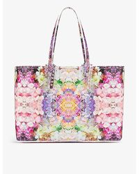 Christian Louboutin - Cabata Small Floral-print Leather Tote Bag - Lyst