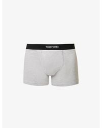 Tom Ford - Logo-Embroidered Cotton-Blend Jersey Boxers - Lyst