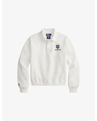 Polo Ralph Lauren - X Wimbledon Logo-Embroidered Cotton Sweatshirt - Lyst