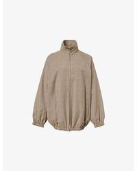 Frankie Shop - Baxter Oversized Houndstooth Woven Jacket - Lyst