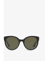Gucci - gg0035sn Round-frame Acetate Sunglasses - Lyst