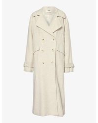 4th & Reckless - Tanya Double-breasted Woven Coat - Lyst