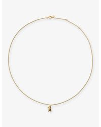 Monica Vinader - Fragments Small 18Ct-Plated Vermeil Sterling- Pendant Necklace - Lyst