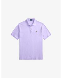 Polo Ralph Lauren - Logo-Embroidery Short-Sleeved Cotton Polo Shirt - Lyst