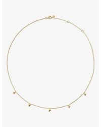 Monica Vinader - Fragments Asymmetric 18Ct-Plated Vermeil Sterling- Chain Necklace - Lyst