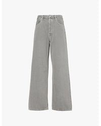 Agolde - Dollar (Wsh Dk) Low Slung Baggy Wide-Leg Organic-Cotton Denim Jeans - Lyst