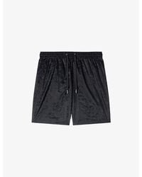 Sandro - Jacquard-Print Elasticated-Waist Regular-Fit Woven Swim Shorts - Lyst