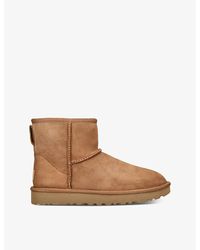 UGG - Classic Mini Ii Suede Cold Weather Shearling Boots - Lyst