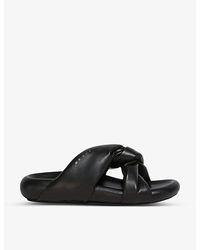 Marni - Bubble Twisted Top-strap Leather Sandals - Lyst