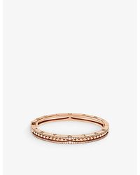 BVLGARI - B.Zero1 18Ct Rose- And 0.87Ct Diamond Pavé Bracelet - Lyst