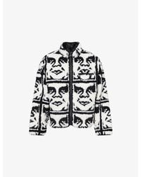 Obey - Repeated Icon Sherpa Jacket - Lyst