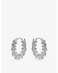 Shaun Leane - Serpents Mini Sterling- Hoop Earrings - Lyst