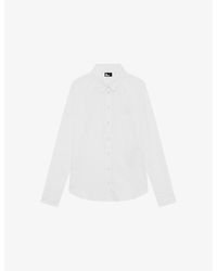 The Kooples - Collared Long-Sleeve Cotton Shirt - Lyst