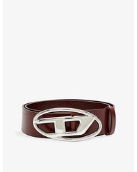 DIESEL - B-1Dr W Leather Belt - Lyst