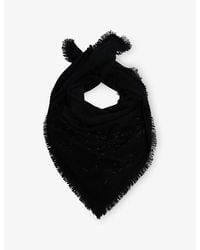 Zadig & Voltaire - Stevie Strass Western Cashmere Scarf - Lyst