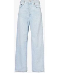 Agolde - Low Slung Straight-leg Mid-rise Jeans - Lyst