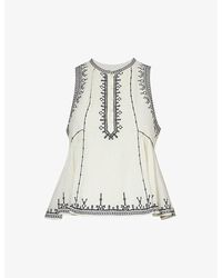 Isabel Marant - Pagos Embroidered Cotton Top - Lyst