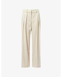 Frankie Shop - Daytona Pleated Wool Trousers - Lyst
