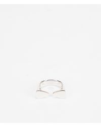 Dominic Jones Open Rhodium-plated Recycled-silver Ring - Metallic