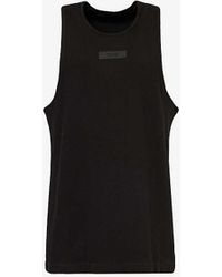 Fear Of God - Brand-patch Sleeveless Stretch-cotton Top - Lyst