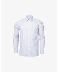 Eton - Business Point-Collar Regular-Fit Cotton-Poplin Shirt - Lyst