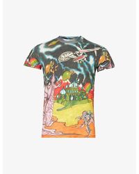 ERL - All-over Graphic-print Slim-fit Cotton-jersey T-shirt X - Lyst