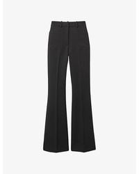 Reiss - Priya Flared-Leg Woven Trousers - Lyst