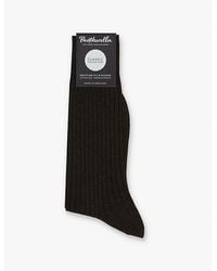 Pantherella - Danvers Branded Cotton-Blend Socks - Lyst