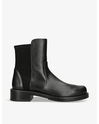 Stuart Weitzman - 5050 Bold Leather Ankle Boots - Lyst