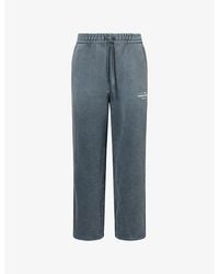 The Couture Club - Spray-Wash Logo-Print Cotton Jogging Bottoms - Lyst
